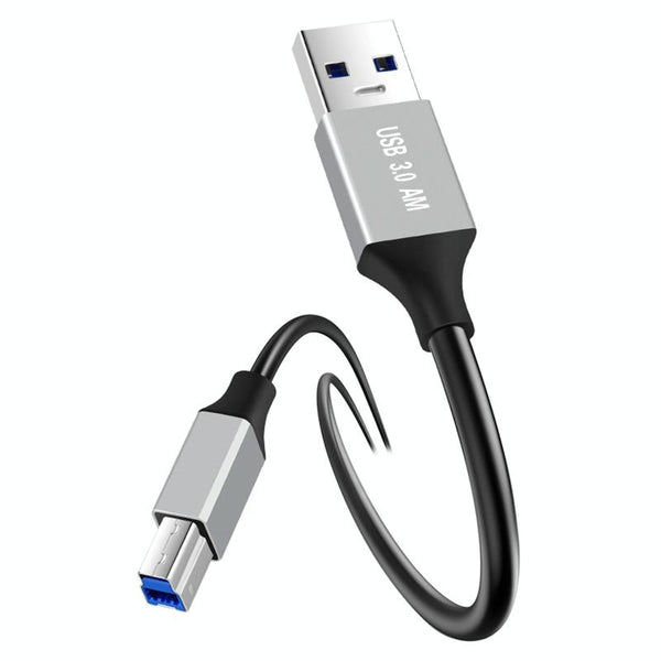 USB 3.0 A Male to USB-B Square Interface Printer Data Transmission Adapter Cable, Length:2m