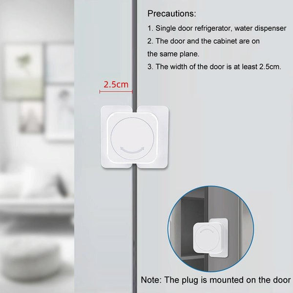 Multifunctional Baby Anti-pinch Door Latch Drawer Refrigerator Child Safety Lock(White)