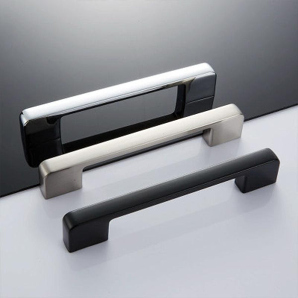 6613-320 Simple Cabinet Door Handle Drawer Wardrobe Zinc Alloy Handle (Black Red)