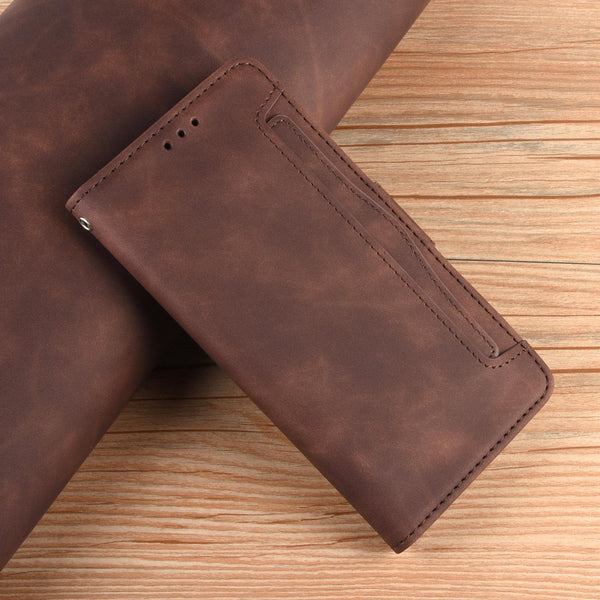 For vivo T3 Pro 5G / iQOO Z9S Pro 5G Skin Feel Calf Texture Card Slots Leather Phone Case(Brown)