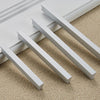 5 PCS 2057-96 Drawer Cabinet Door Handle Straight Door Handle (White)