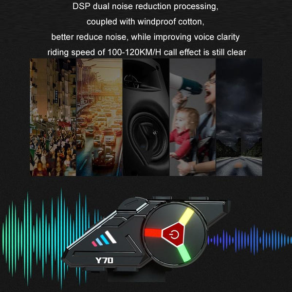 KUQIBAO Motorcycle Helmet Built-in Waterproof Bluetooth Earphone(Soft Microphone)