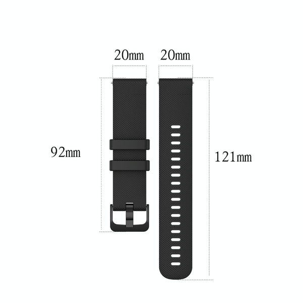 For Garmin Forerunner 245 Small Lattice Silicone Watch Band(Black)