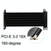 PCI-E 3.0 16X 180-degree Graphics Card Extension Cable Adapter Cable, Length: 10cm