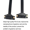 PCI-E 3.0 1X To 1X 90 Degrees Reverse Graphics Card / Wireless Network Card / Conversion Card Extension Cable(Black)