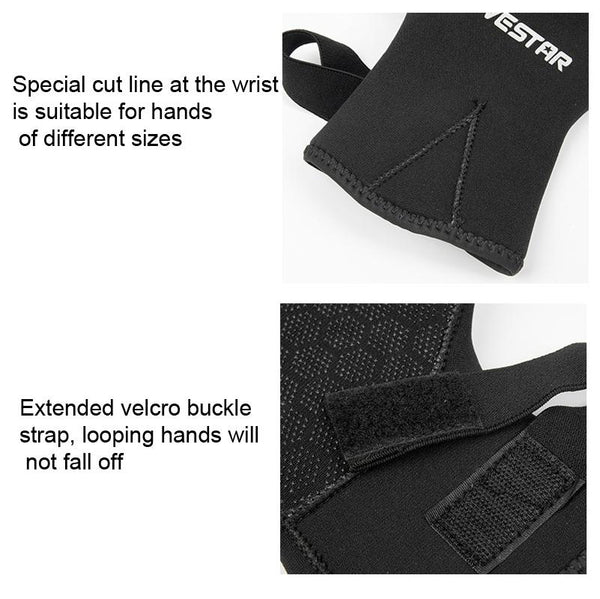 DIVESTAR Diving Gloves Cut & Stab Resistant Sports Gloves, Model: 3mm, Size: XL