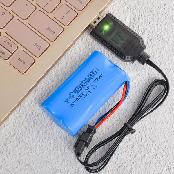 7.4V Smart Chip Protection USB Plug Lithium Battery Charging Cable(SM-3P)