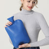 3000ml Large-Capacity Hot Water Bottle Injection Water Heating Foot Bed Warmer Quilt PVC Warmer Water Bag(Clear Rose)