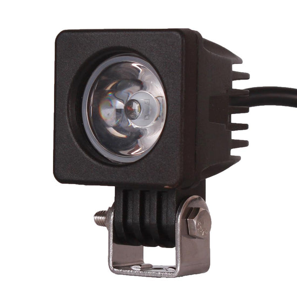 DC 9-32V 10W 1000LM 6500K Waterproof Vehicle Car Boat Marine External Work Lights Emergency Lights 30 Degrees Spot Light LED Car Bulbs with 1 Intense CREE LED Lights(White Light)