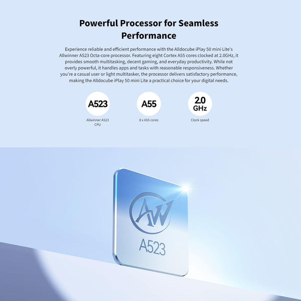 ALLDOCUBE iPlay 50 mini Lite WiFi Tablet, 4GB+64GB, 8 inch Android 13 Allwinner A523 Octa Core