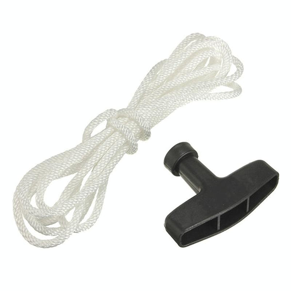 Lawn Mower Chainsaw Trimmer Universal Recoil Pull Start Handle with Rope Cord, Rope Length:4m