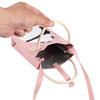 Panda Knitted Mini Crossbody Phone Bag For 6.9 inch and Below Phones(Pink)