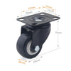 2 PCS 2 inch Furniture Cabinet Coffee Table Silent Universal Wheel