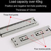 8 inch 20cm Thickened Three Sections Ball Slide Mute Drawer Track Rail