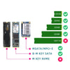 SATA 22PIN To MSATA Or M.2 NGFF SATA Card 2 In 1 SSD Converter Card With USB 3.0 Cable