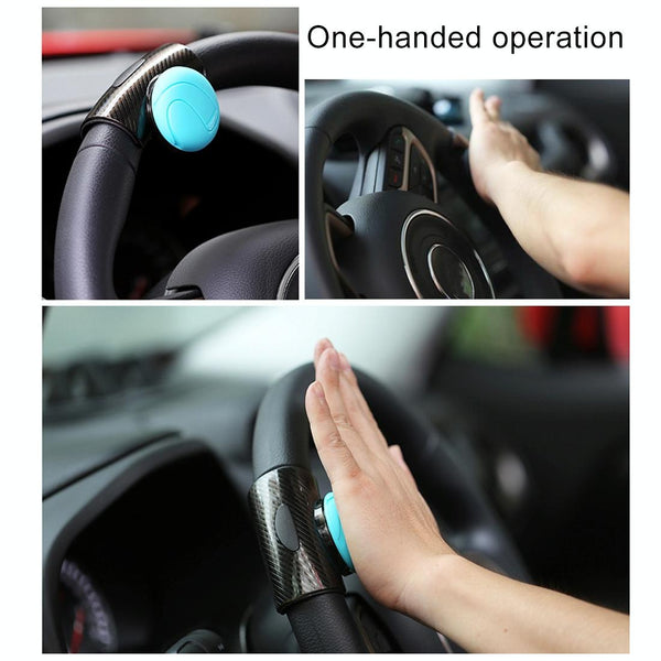 3R-2151 Car Auto Universal Steering Wheel Spinner Knob Auxiliary Booster Aid Control Handle Car Steering Wheel Booster Wheel Strengthener Auto Spinner Knob Ball(Blue)