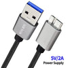 JUNSUNMAY USB 3.0 Male to Micro-B Cord Cable Compatible with Samsung Camera Hard Drive, Length:3m