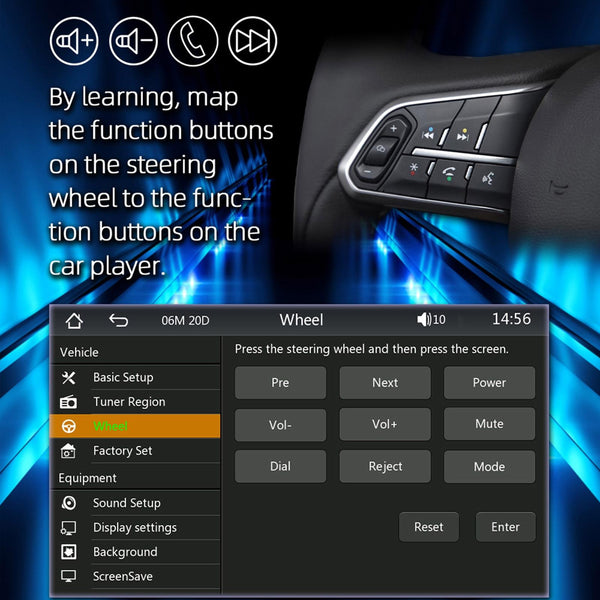 FS02C 7 inch HD Capacitive Touch Screen Car MP5 Player Supports Bluetooth Reverse&Mobile Phone Internet&Wired CarPlay + Android Auto
