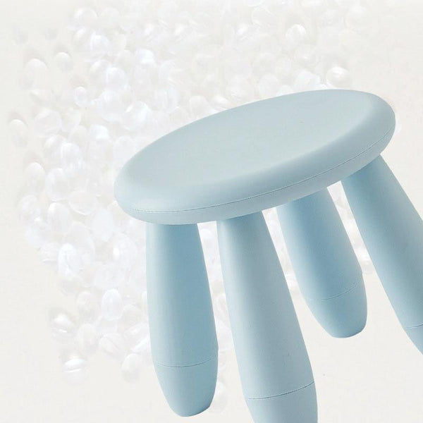 Colorful Children Stool Chair Baby Stool Plastic Kindergarten Stool(White)