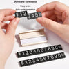 Metal Digital Grain Price Display Micro Standing Plate, Size: Double Layer(Black)