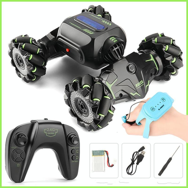 MoFun JC02 2.4G remote control twist multi-function stunt car Dual control For Orange For Green