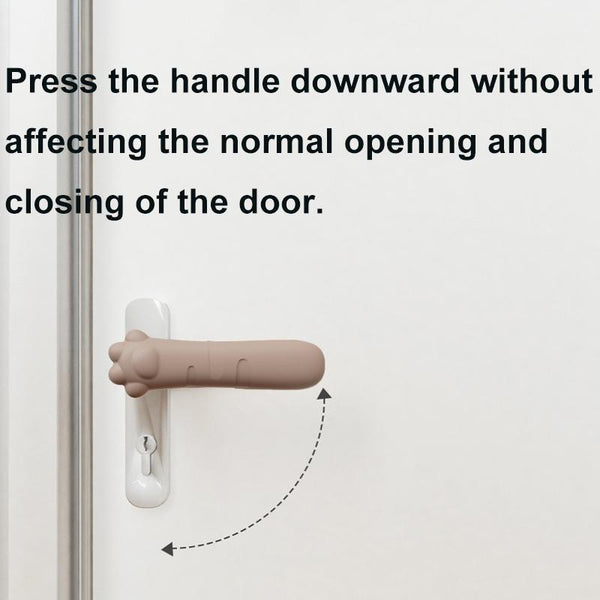 Silicone Door Handle Protector Children Anti-collision Door Pads, Spec: Crocodile-White