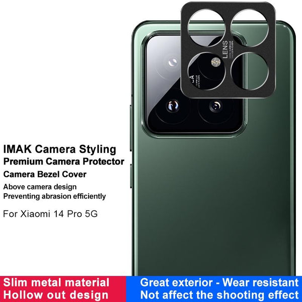 For Xiaomi 14 Pro 5G IMAK Metal Camera Lens Protector Cover