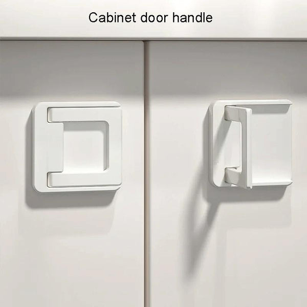 Children Protective Window Lock Flat Movement Doors Drawers Lock Cabinet Door Handle(White)