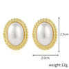 E2109-16 Semiellipse Stud Earrings Jewelry