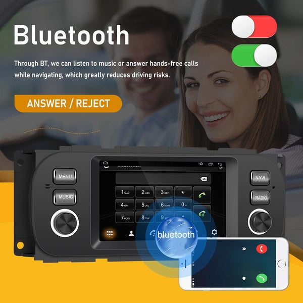 For Para Jeep Grand Cherokee 1999-2004 Carplay Android Navigation All-In-One Monitor With Large Screen(Standard)