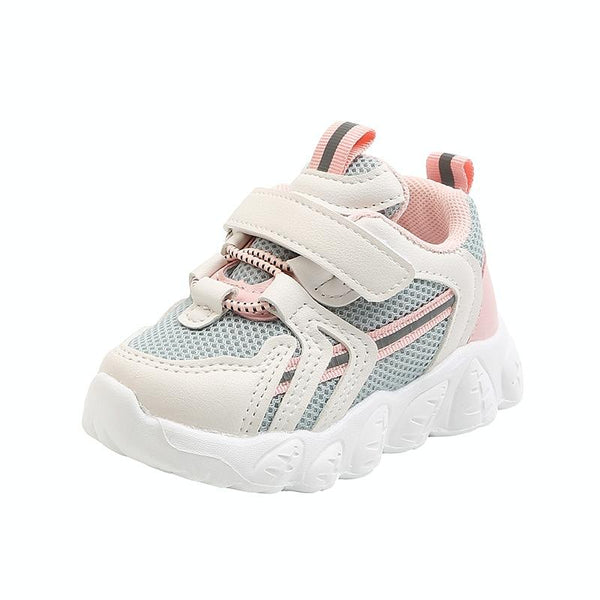 Children Sports Shoes Babies Breathable Net Shoes, Size: 21(Pink)