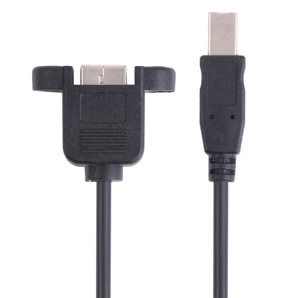 USB BM to BF Printer Extension Cable with Screw Hole, Length: 1.5m
