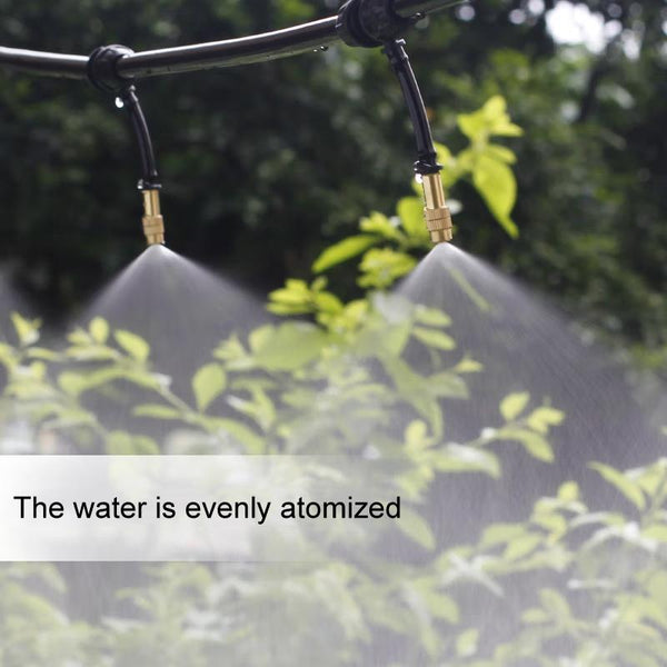 2pcs 4/7mm Barbed Atomizing Spray Nozzle Horticulture And Greenhouse Irrigation Micro Spray Header, Style: Bronze Heads