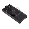 Litchi Texture Waist Belt Wallet Bag For Folding Screen Phone(Black)