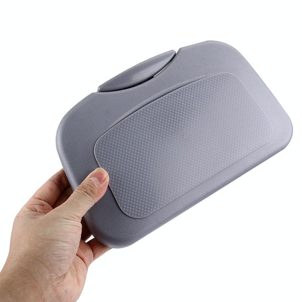 Folding Car Auto Back Seat Table Drink Food Cup Tray Holder Stand Desk (Grey)