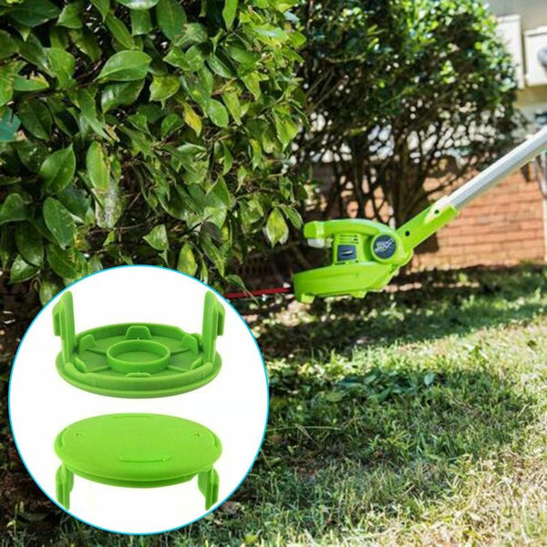 2PCS GK04 Cordless Weeder Lawn Mower Spool Cover For Greenworks(Green)