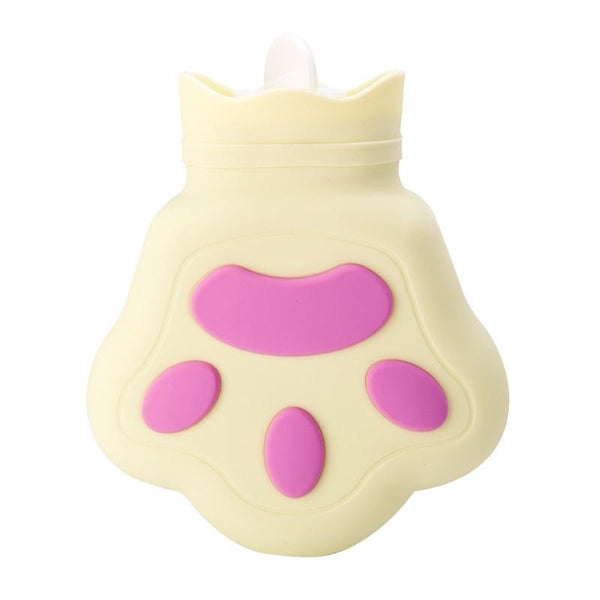 Silicone Microwave Oven Heating Water Injection Hand Bag, Color: Light Yellow