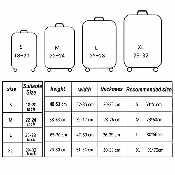 Travel Abrasion-resistant Elastic Luggage Protective Cover Suitcase Dust Covers, Size:22-24 inch(Pink Ripple)