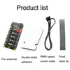 PWM Fan Hub Desktop Computer CPU Fan Expander Supports 3Pin&4Pin(Black)