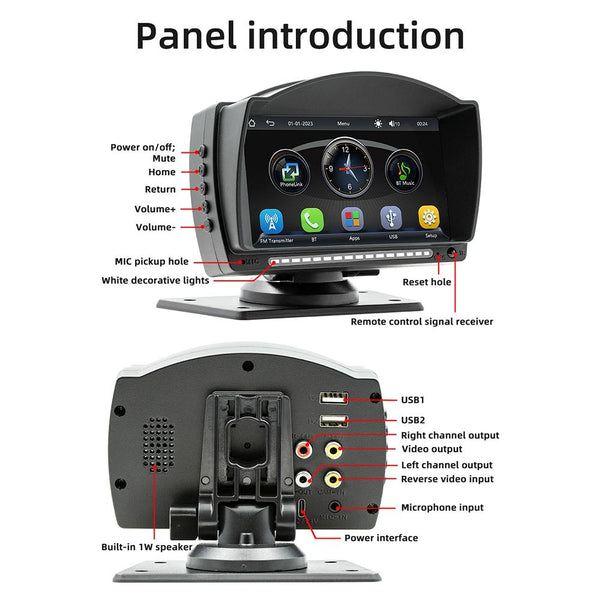 B5540 4.7 inch Allwinner Melis F133 Car MP5 Player, Support iOS CarPlay / Android Auto / BT / USB / FM