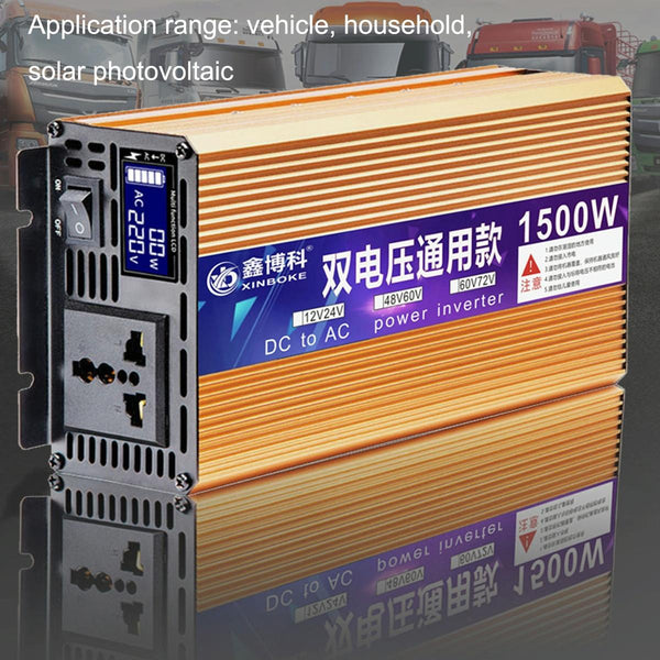 XINBOKE Universal Positive Wave Car Inverter Home Solar Inverter 48V/60V 1500W To 220V 700W