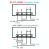High-precision Microcomputer Intelligent Digital Display Switch Thermostat, Style:12V Power Supply(Red and Blue Display)