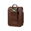 Folding Screen Mobile Phone Waist Hanging Universal Clutch Bag(Coffee)