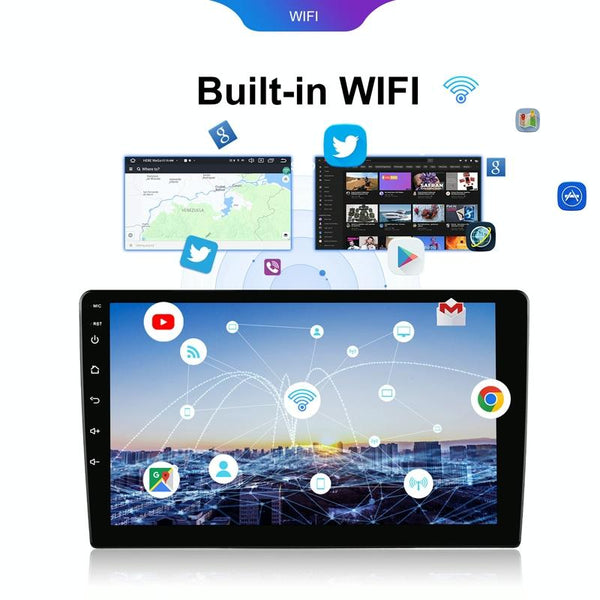 Universal 9 Inch 8 Core CarPlay Android Navigation Car Center Control All-In-One Monitor, Memory: 2+32G(Standard)