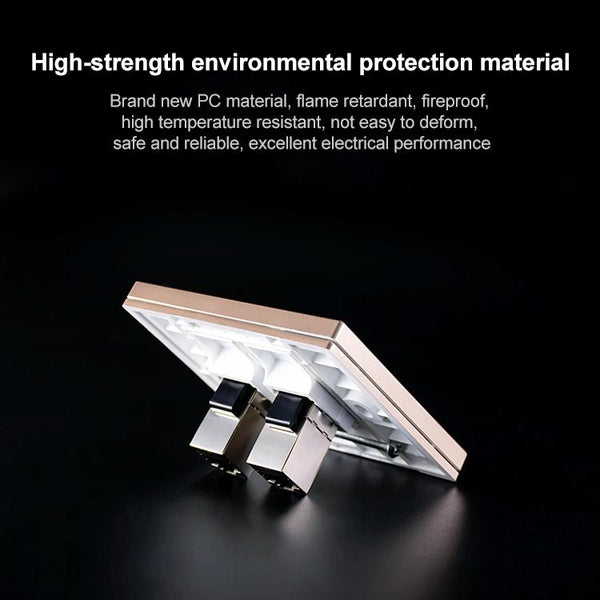 CAT.6 Shielded Pass-through Network Module, Single Port Panel + Shielded Pass-through(White)