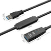 D.Y.TECH USB 3.0 Male To Female Extension Cable Double Shielded Chip Data Cable, Length: 15m