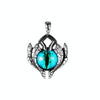 1926 Retro Demon Eyes Men Titanium Steel Necklace, Style: Single Pendant