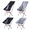 Camping Leisure Fishing Aluminum Alloy Portable Folding Chair, Size:Small(Black)