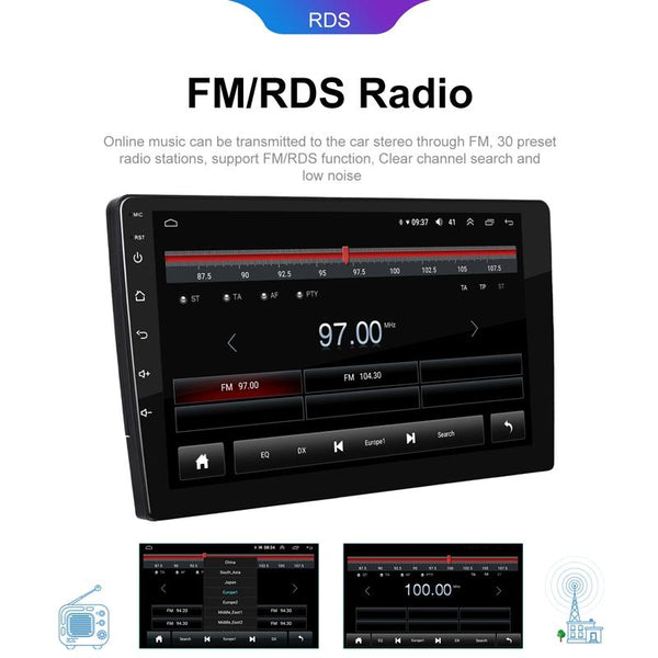Universal 9 Inch 8 Core CarPlay Android Navigation Car Center Control All-In-One Monitor, Memory: 2+32G(Standard+AHD Camera)