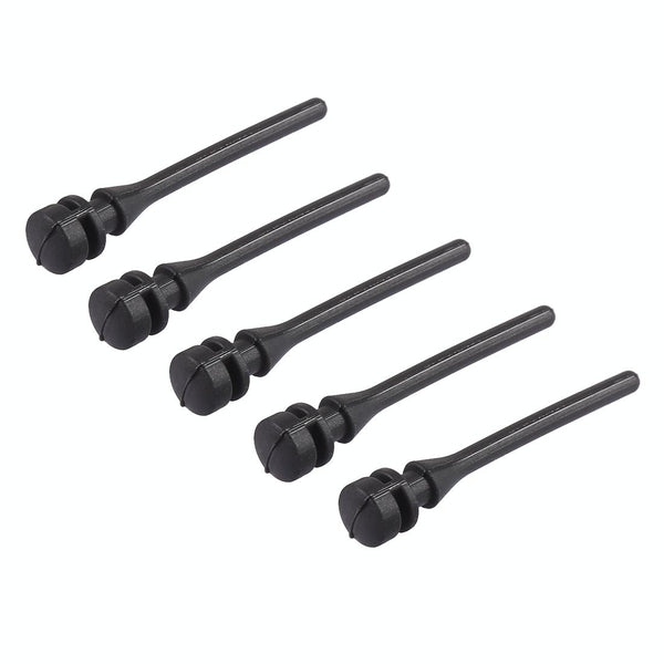 60 PCS 40mm Anti Vibration Soft Damping Nail Rubber Silicone Computer Fan Screw (Black)